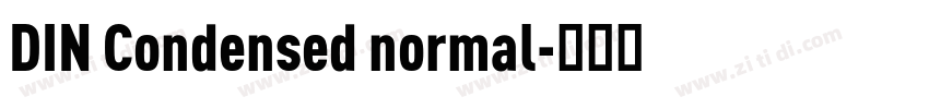 DIN Condensed normal字体转换